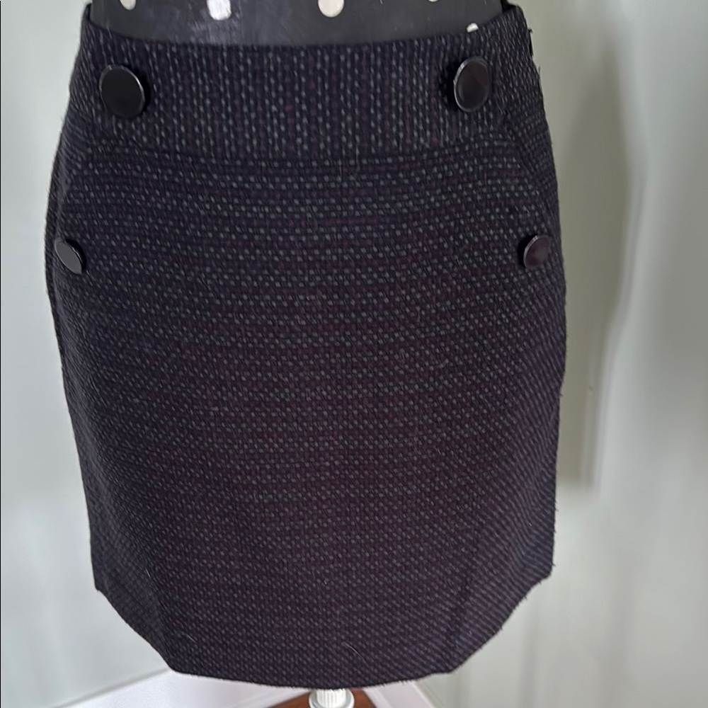LOFT Black Mini Pencil Skirt for Work